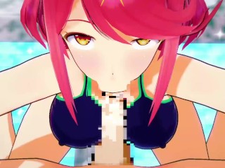 【ゼノブレイド2 ホムラ2】ホムラ2がフェラチオで搾り取ってくれるだけ