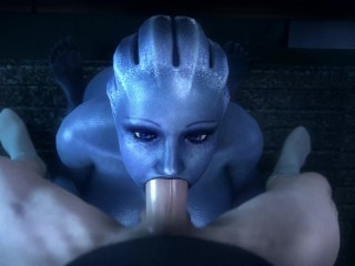 Liara T’Soni deep throat - Mass Effect (noname55)