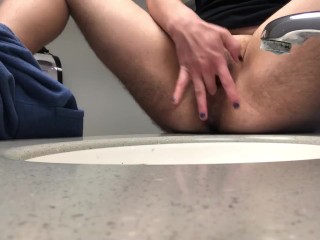 piss and play in the school bathroom sink