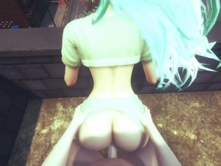 Bleach nelliel have sex on the roof