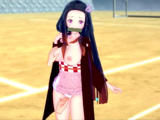 【エロゲーコイカツ！】鬼滅の刃 禰豆子 3DCG巨乳アニメ動画[Hentai Game Koikatsu! Demon Slayer Nezuko(Anime 3DCG Video)]