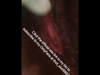 Using Aloe Plant on my dry pussy to make it wet and creamy 