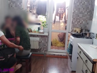 Husband showered and wife fucked by best friend, husband watches