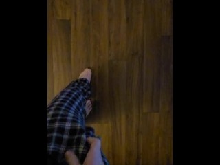 Couldn't stop myself from pissing after holding for 4 hours