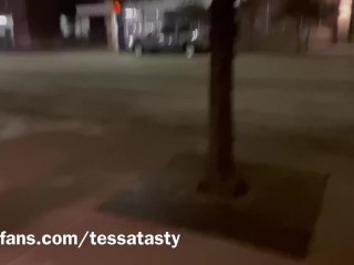 TESSA TASTY- Late Night Naked Walk through the City