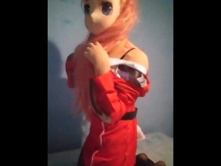 Zero Two undressing on cosplay - Shirotaku Kigurumi