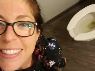 Nerdy Faery Making Another Piss Mess