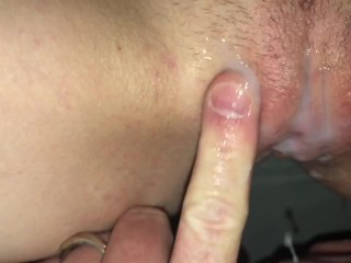 Her Creamy Pussy Orgasmed After Getting Ass Finger Fucked, Cum Covered, & Cleaned Up With My Mouth