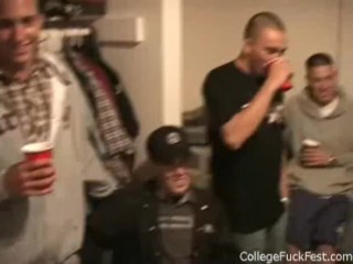 Blonde Slut fucked in College Sex Party