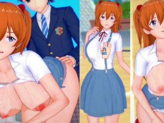 【エロゲーコイカツ！】エヴァンゲリオン アスカ・ラングレー3DCG巨乳アニメ動画Hentai Game Koikatsu! Evangelion Asuka(Anime 3DCG