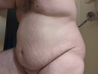 Shower and leftover Sprite and banana 