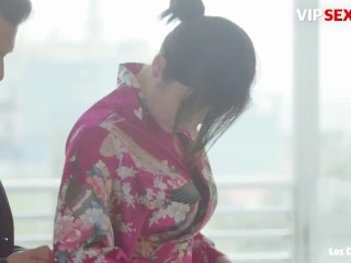 LOSCONSOLADORES - Asian Brunette Miyuki Son Enjoys Steamy FFM Threesome - VIPSEXVAULT