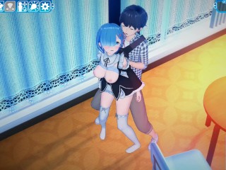 コイカツサンシャイン[Re:ゼロ]レムと朝まで妊娠セックス♡Koikatsu Sunshine[Re:zero]remu with SEX