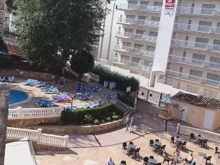 Hotel balcony Exibitionism and PUBLIC PEE watched by my Hotel neighbors