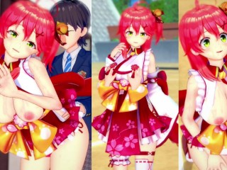 【エロゲーコイカツ！】VTuber さくらみこ3DCG巨乳アニメ動画(バーチャルYoutuber)[Hentai Game Koikatsu! Sakura Miko(Anime 3DCG Video