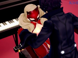 Ann Takamaki and Ren Amamiya have deep fucking during a mission. - Persona 5 Hentai