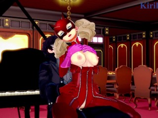 Ann Takamaki and Ren Amamiya have deep fucking during a mission. - Persona 5 Hentai