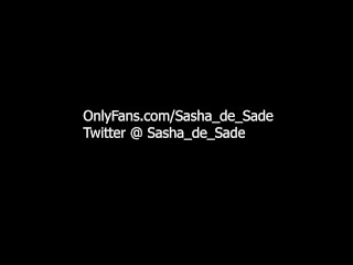 Slutty TS Teen gives Footjob to BBC - he cum in my eyes! @ Sasha_de_Sade on Onlyfans