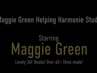 Maggie Green Helps Harmonie Marquis With Masturbation101!