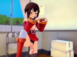 Megumin fucked juicy after using the explosion.