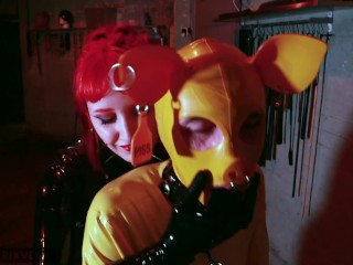 Rubber Piggy Pegging and Piss Play (preview) - Miss Vera Violette