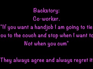 Tied Sensual Edging Then Relentless Post Cum Handjob