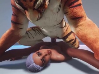 Teen Maya мeets an insatiable tiger Part 2 Wild life