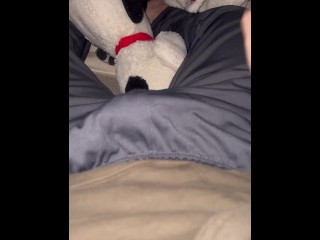 【オナニー】既婚者がバレる気持ちを抑えて喘ぎ…最後はパンツの中で射精w