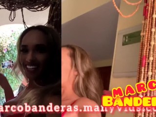I bring a fan to Briana Banderas and we fuck her together
