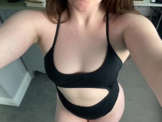 PAWG Redhead Swimsuit Try On - Fit Girl Trying on Cheeky Bathing Suits (SFW)