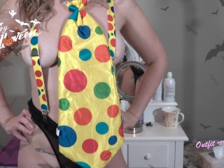 Slutty clown girl sexy cosplay outfit try on haul | Daddyscowgirl