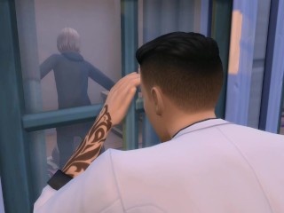 A young naive boy invites a stranger to his home. (The Sims 4)