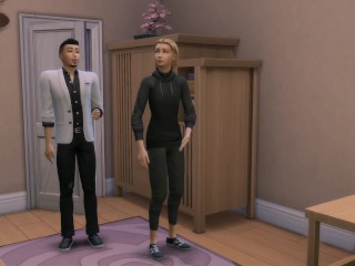 A young naive boy invites a stranger to his home. (The Sims 4)