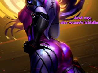 Hentai JOI - Widowmaker Breaks you in (sissy, femdom, assplay, CBT, edging, cum from anal)