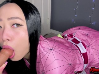 Nezuko Plays & Sucks Your Cock -ASMR DemonSlayer- Kimmy Kalani
