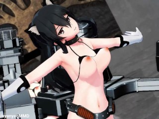 MMD Pink CAT Kancolle SEX DANCE