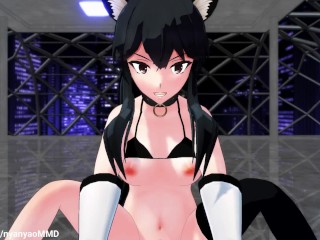 MMD Pink CAT Kancolle SEX DANCE