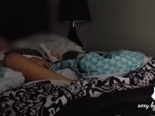 Milf gets really horny watching porn before bed. Has hard and longest orgasm. 