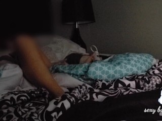 Milf gets really horny watching porn before bed. Has hard and longest orgasm. 