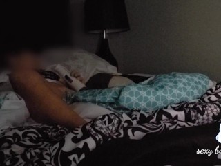 Milf gets really horny watching porn before bed. Has hard and longest orgasm. 