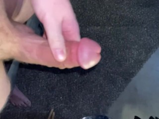 Hot tattooed slo-mo CUM shot 