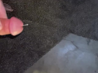 Hot tattooed slo-mo CUM shot 