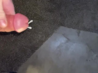 Hot tattooed slo-mo CUM shot 