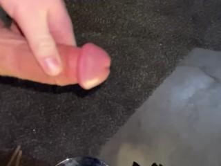 Hot tattooed slo-mo CUM shot 