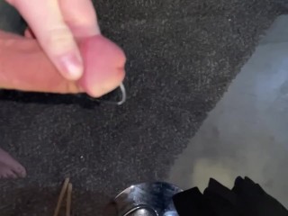 Hot tattooed slo-mo CUM shot 