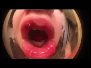 Spitty glass kissing and lip sniffing 