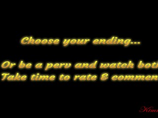 CHOOSE THE ENDING.  REAL JERK OFF INSTRUCTIONS & TRAINING.   Miss Kimmy's puppy training academy