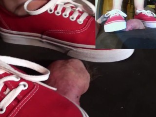 231lb BBW COCK CRUSH IN RED VANS PT2