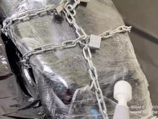 Bodysuit 5 layers and mummification wrap orgasm