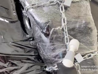 Bodysuit 5 layers and mummification wrap orgasm